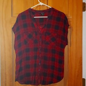 Button up Torrid plaid top